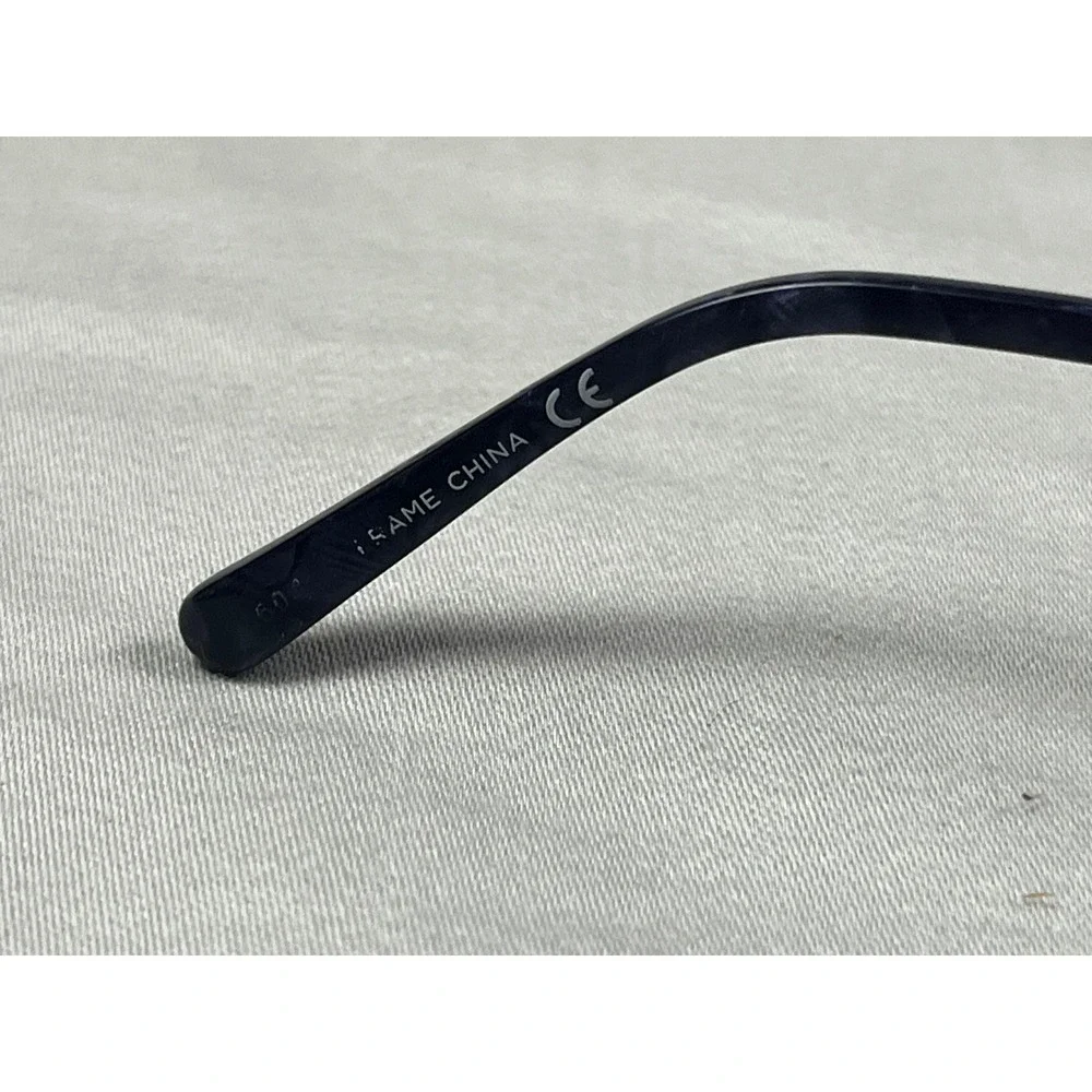 Tres Jolie 161 505 Blue Gray Oval Eyeglasses Frames 51-17-135 Crystal Accents